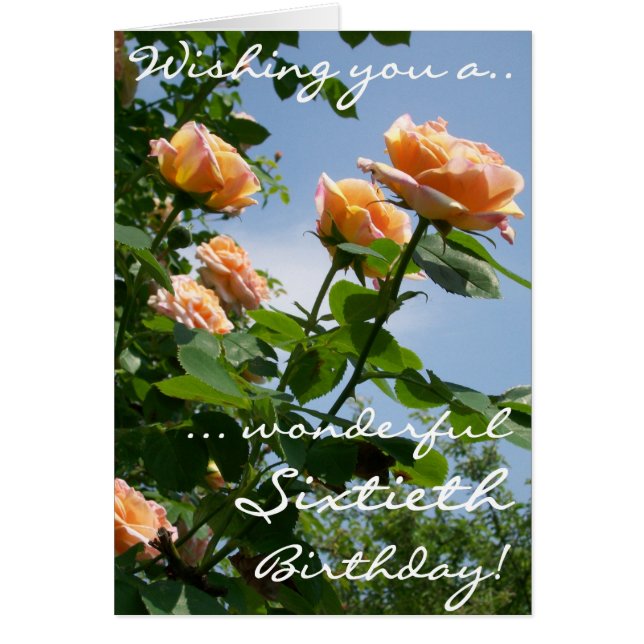 Vacker Rosa Alchemist Ro 60:e födelsedagen Hälsningskort (Framsidan)