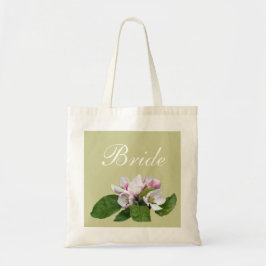 Vacker rosa äppelblombrud/brudgumme väska