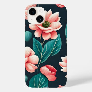 Vacker rosa blommotiv