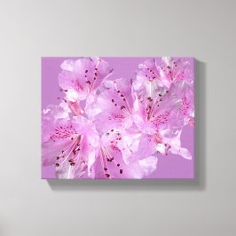 Vacker rosa blomning blomster vacker fin chic canvastryck