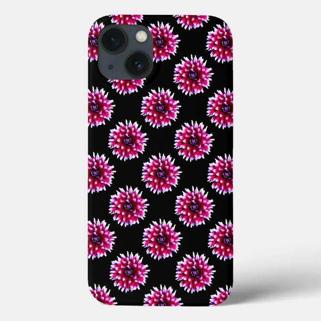 Vacker rosa dahlia blomma natur mönster (Baksida)