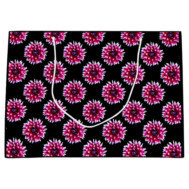 Vacker Rosa Dahlia Blomma Natur Mönster (Framsidan)