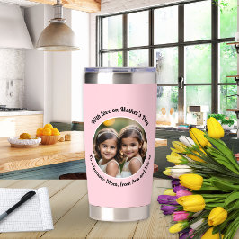 Vacker Rosa Elegant Mors Dags Anpassad Foto Chic