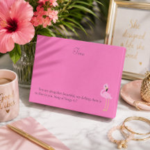 Vacker rosa flamingo bibelvers