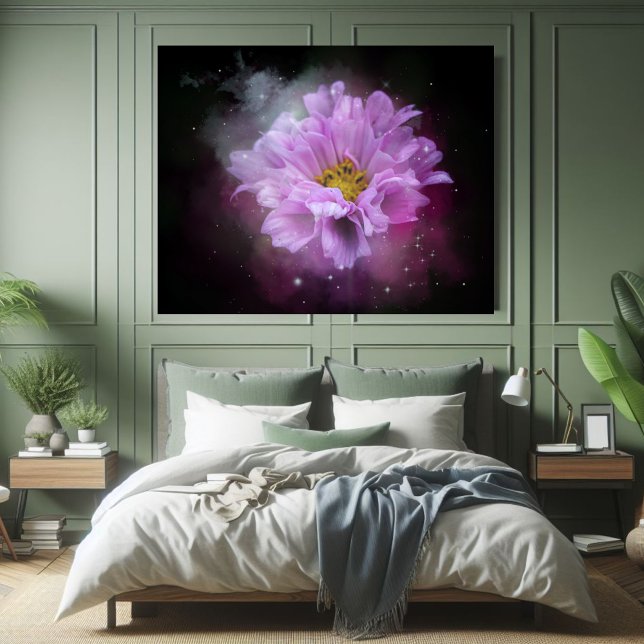 Vacker Rosa Flower Minimalist Poster (Skapare uppladdad)