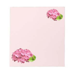 Vacker Rosa Hydrangea-Notisblock Anteckningsblock