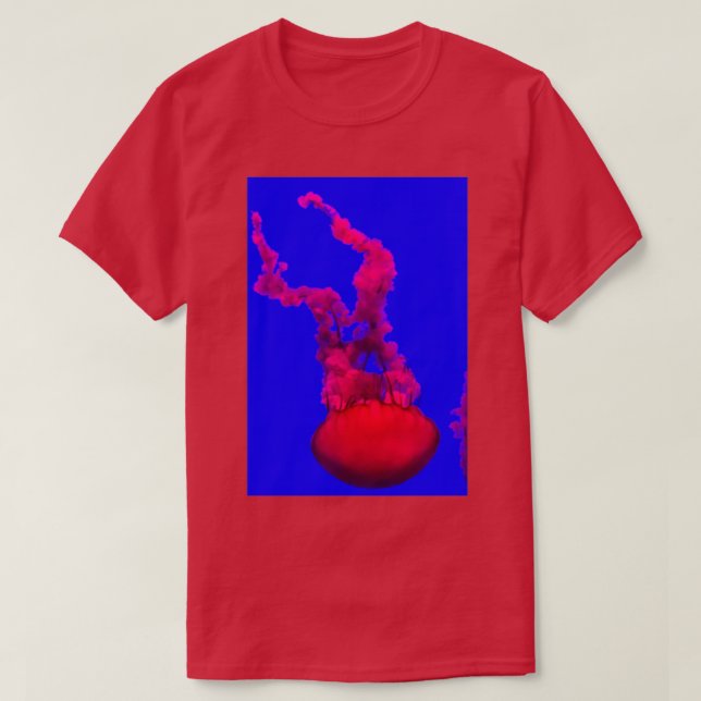 Vacker rosa Jelly Fish T Shirt (Design framsida)