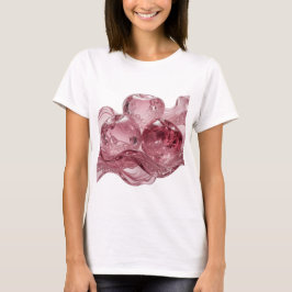Vacker Rosa KÄRLEK slogan design T Shirt