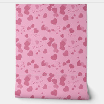 Vacker rosa kärlekshjärtans tapet