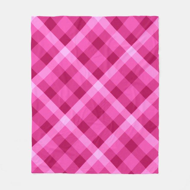 Vacker Rosa Magenta Play Medium Fleece Blanket (Framsidan)