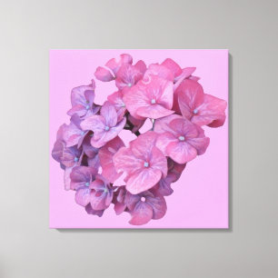 Vacker rosa modern blomster minimalistisk chic kvi canvastryck