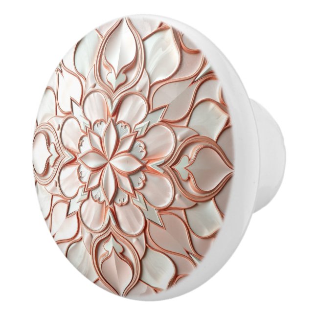 Vacker rosa pärlinspirerad knopp (Höger)