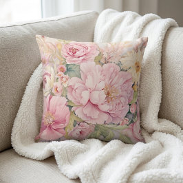 Vacker rosa peonies kastkudde kudde