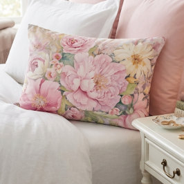 Vacker rosa peonipolster prydnadskudde