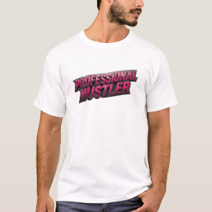 Vacker Rosa PRO HUSTLER Modekonst T Shirt