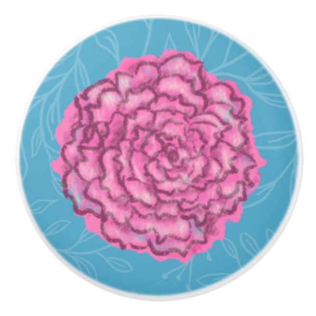 Vacker Rosa Ros Knopp (Framsidan)