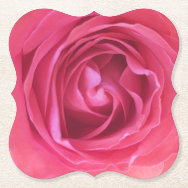 Vacker Rosa Ros Underlägg Papper (Framsida)