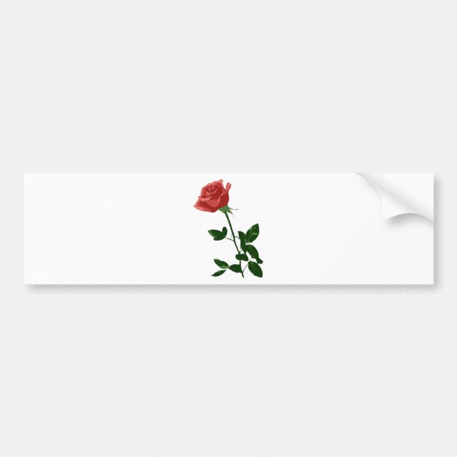 Vacker rosblomma bildekal (Framsidan)