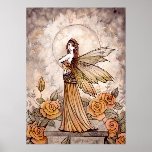 Vacker Rose Fairy-affisch av Molly Harrison Poster (Framsidan)