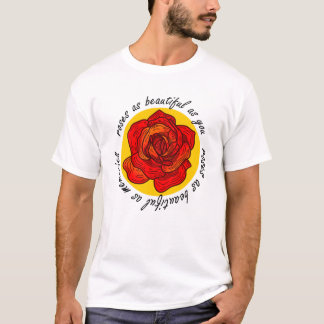 Vacker rostypsnitt konst med inspiration t shirt