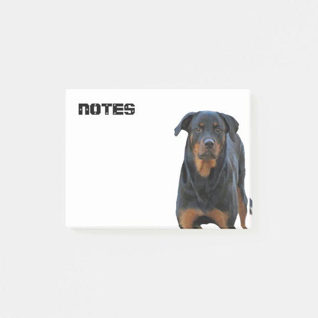 Vacker Rottweiler Post-it Block (Framsida)