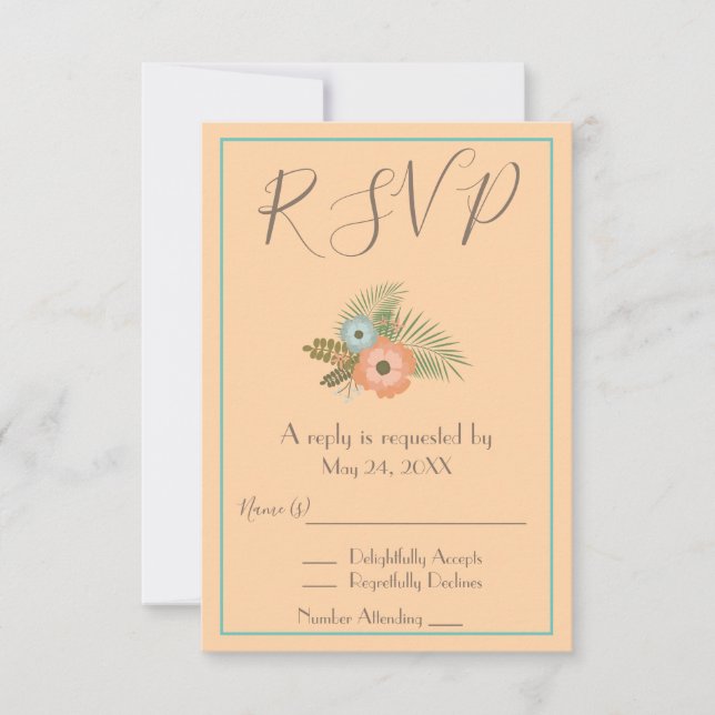 Vacker RSVP Inbjudningar (Framsida)