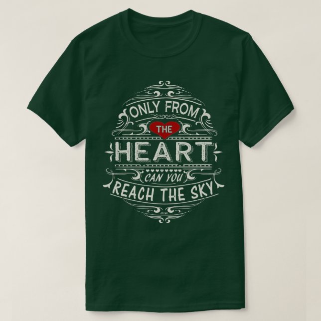 Vacker Rumi Quote T Shirt (Design framsida)