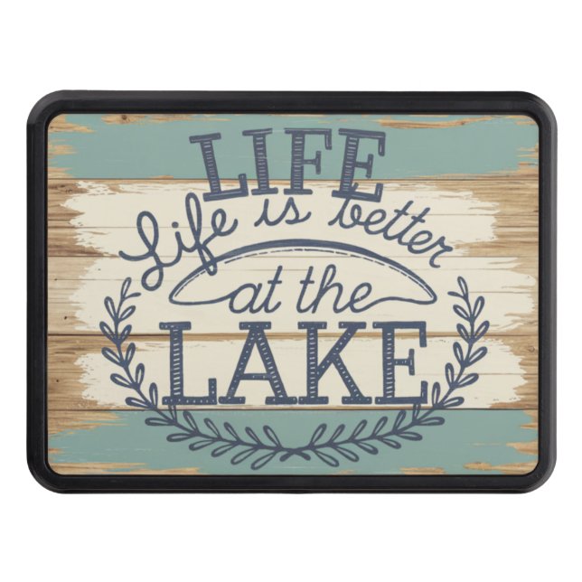 Vacker Rustic Nautical Sjö Dragkroksskydd (Framsidan)