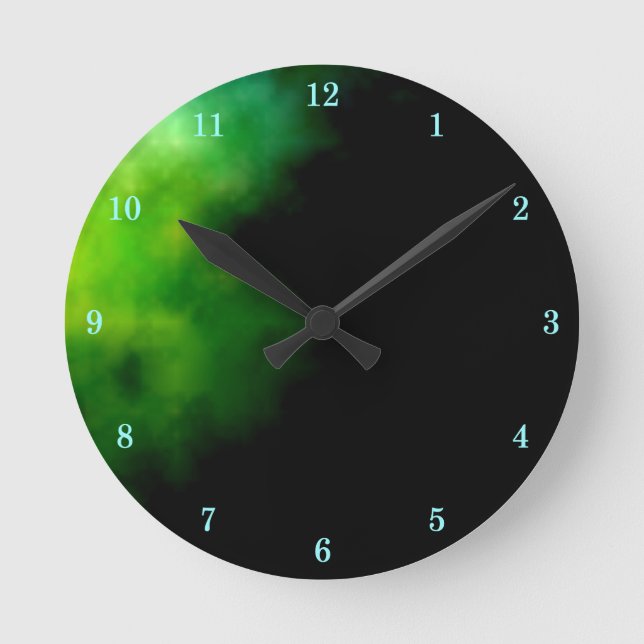 Vacker Rymden Wall Clock Rund Klocka (Framsida)