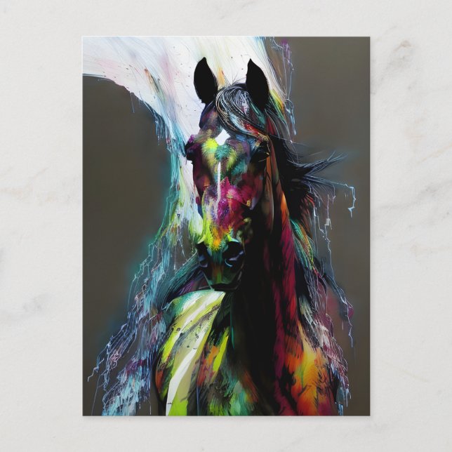 Vacker Saddlebred häst Vykort (Framsida)