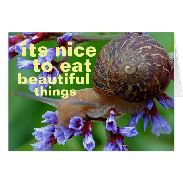 vacker sak hälsningskort (Framsidan Horizontal)