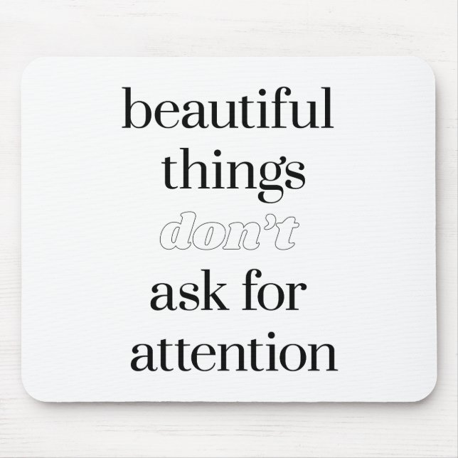 Vacker Sak Mouse Pad Musmatta (Framsidan)