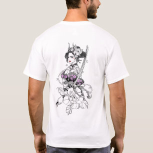 "Vacker Samurai Geisha med Katana" T Shirt