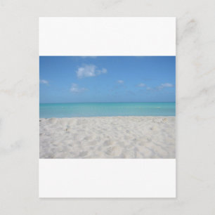 Vacker sandstrand vykort