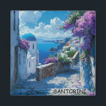 Vacker Santorini Greece Ocean View Magnet<br><div class="desc">Snyggt och trendig Santorini Greece Magnet som visar den grekiska öns unika arkitektur och kustvy. Underbar souvenir och presentidé för varje turist.</div>
