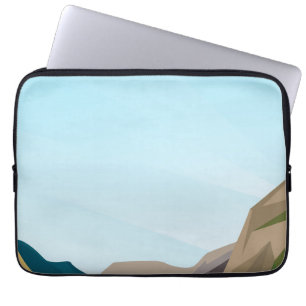 Vacker Scandinavian fjord Laptop Fodral