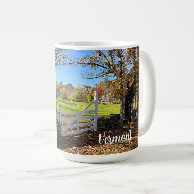 Vacker scen i Vermont Kaffemugg (Framsida höger)