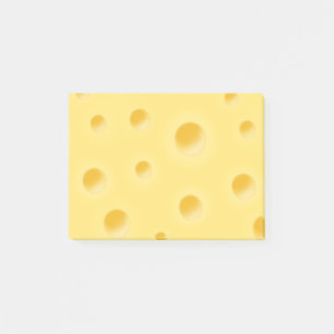 Vacker schweizisk ost Whimsical blekgul Post-it Block