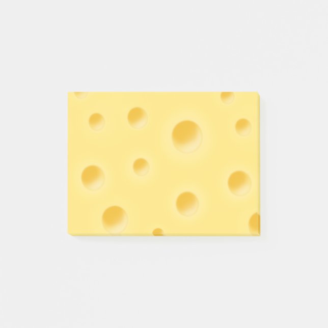 Vacker schweizisk ost Whimsical blekgul Post-it Block (Framsida)