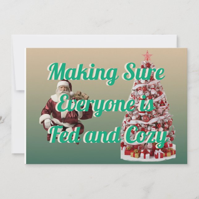  Vacker semesterkort för fest  Julkort (Framsida)