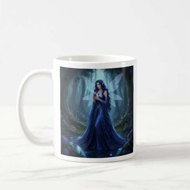 Vacker September Sapphire Fairy Kaffemugg (Vänster)