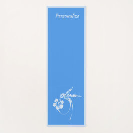 Vacker Serene Hummingbird Blue Zen Yoga Namaste