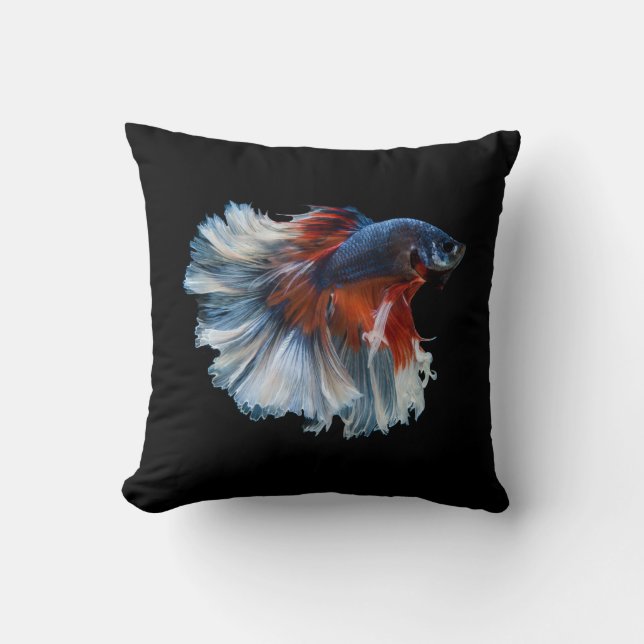 Vacker siamese Betta Fish Kudde (Framsida)