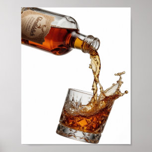 Vacker Silver GLENFIDDICH SINGLE MALT WHISKY Poster
