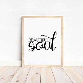 Vacker själ - Boho minimalistisk motiverande Poster