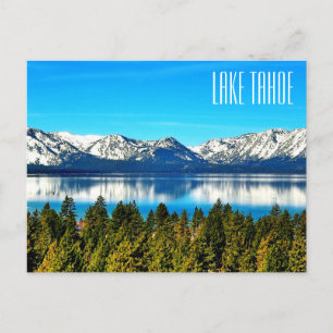 Vacker Sjö Tahoe-vykort Vykort
