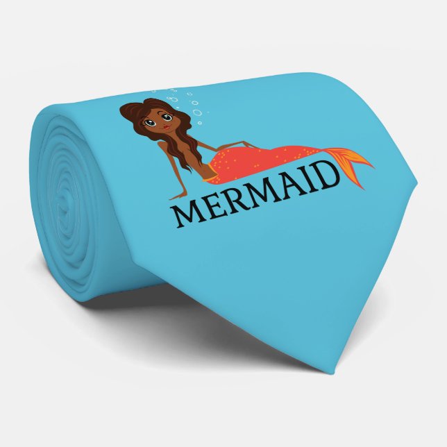 Vacker Sjöjungfru (Black Girl) (afrikansk-amerikan Slips (Rullad)