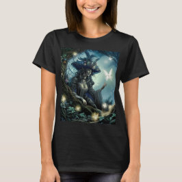 Vacker sjörövarflickas t-shirt för kvinnor