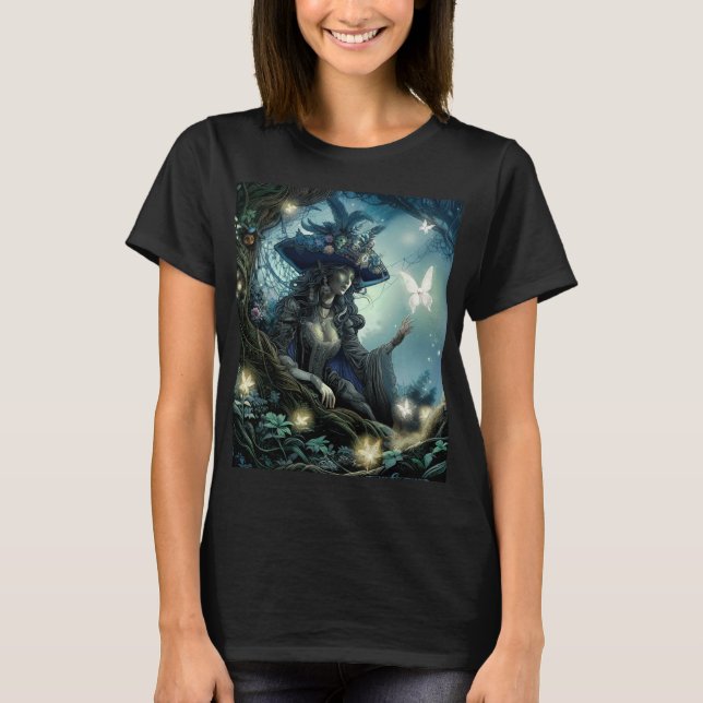 Vacker sjörövarflickas t-shirt för kvinnor (Framsida)