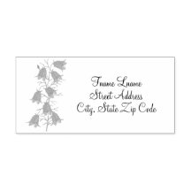 Vacker Sjublommor Självbläckande Stämpel